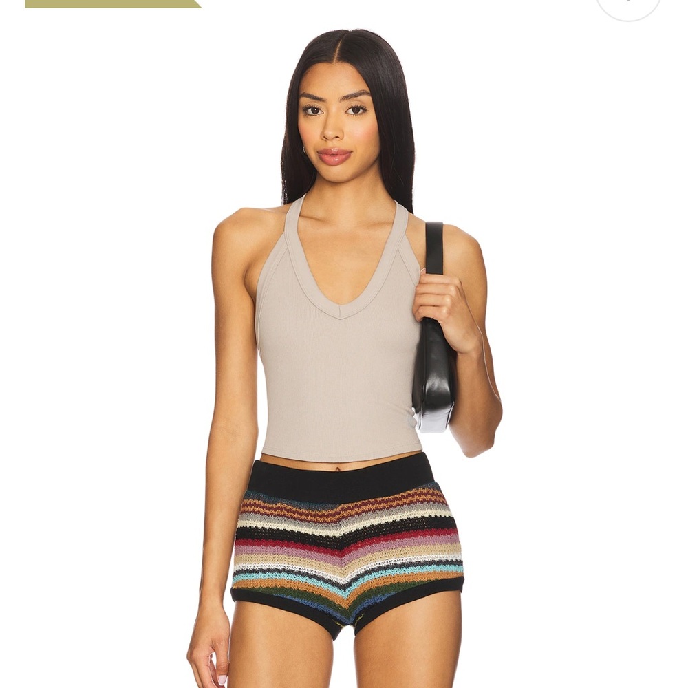 Free people movement All clear v neck cami tank top in color goal post XS/S